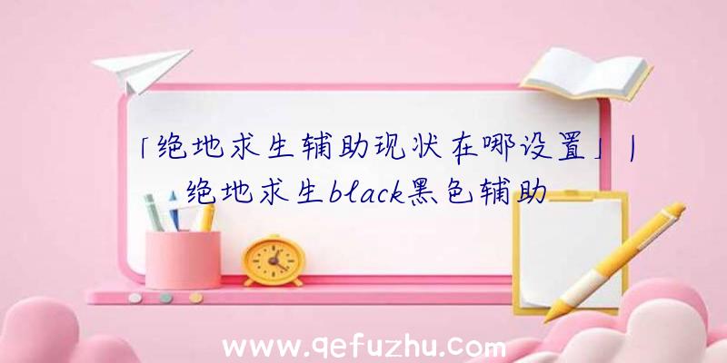 「绝地求生辅助现状在哪设置」|绝地求生black黑色辅助